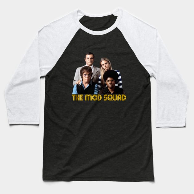 The Mod Squad - Group - 60s/70s Tv Show Baseball T-Shirt by wildzerouk